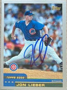 Jon Lieber Autographed 2000 Topps #427