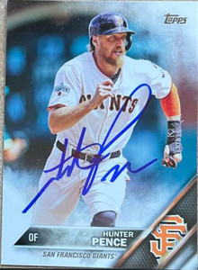 Hunter Pence Autographed 2016 Topps #154