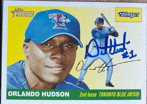 Orlando Hudson Autographed 2004 Topps Heritage #91