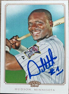 Orlando Hudson Autographed 2010 Topps 206 #154