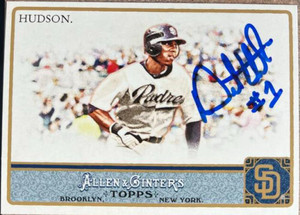 Orlando Hudson Autographed 2011 Topps Allen & Ginter #323