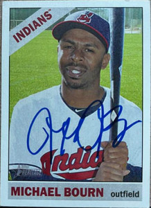 Michael Bourn Autographed 2015 Topps Heritage #325