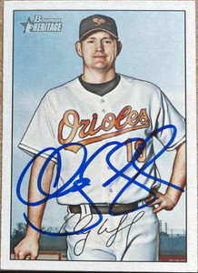 Aubrey Huff Autographed 2007 Bowman Heritage #172