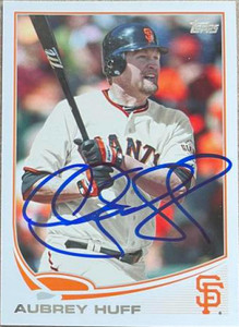Aubrey Huff Autographed 2013 Topps #117