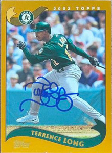 Terrence Long Autographed 2002 Topps #215