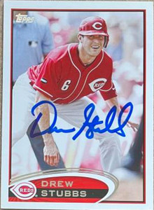 Drew Stubbs Autographed 2012 Topps #375
