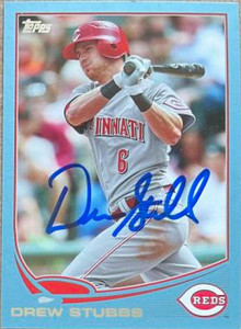 Drew Stubbs Autographed 2013 Topps Blue #106