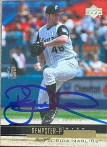 Ryan Dempster Autographed 2000 Upper Deck Gold Reserve #209