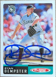Ryan Dempster Autographed 2002 Topps Total #470