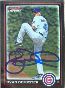 Ryan Dempster Autographed 2010 Bowman Chrome #27