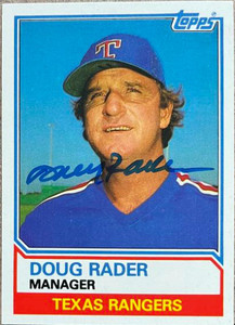 Doug Rader Autographed 1983 Topps #91T