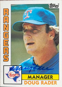 Doug Rader Autographed 1984 Topps Tiffany #412