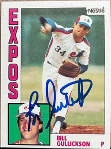 Bill Gullickson Autographed 1984 Topps Nestle #318