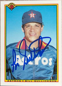 Bill Gullickson Autographed 1990 Bowman Tiffany #65
