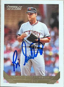 Bill Gullickson Autographed 1993 Topps Gold #325