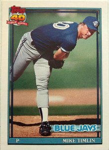 1991 Topps Traded #121T Mike Timlin NM-MT RC Rookie Toronto Blue Jays 