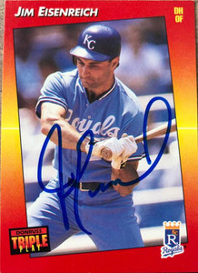 Jim Eisenreich Autographed 1992 Triple Play #140