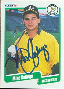 Mike Gallego Autographed 1990 Fleer #7