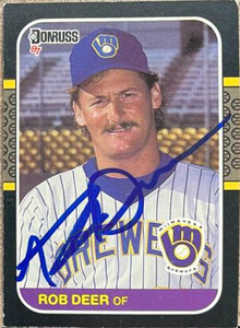 SOLD 140206 Rob Deer Autographed 1987 Donruss #274