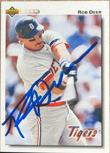 Rob Deer Autographed 1992 Upper Deck #294