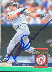 Rob Deer Autographed 1994 Donruss #74