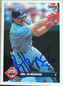 Brian Harper Autographed 1993 Donruss #547