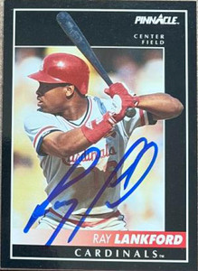 Ray Lankford Autographed 1992 Pinnacle #126