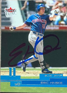 Eric Hinske Autographed 2003 Fleer Ultra #159 Eric Hinske Autographed 2003 Fleer Ultra #159