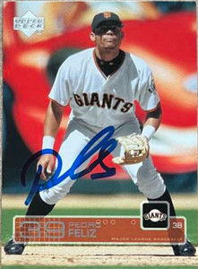Pedro Feliz Autographed 2003 Upper Deck #443