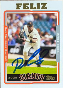Pedro Feliz Autographed 2005 Topps #636