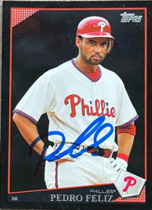 Pedro Feliz Autographed 2009 Topps Black #107