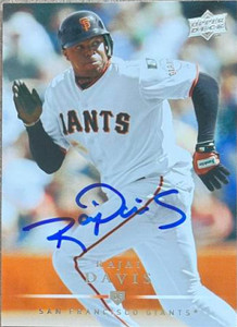 Rajai Davis Autographed 2008 Upper Deck #120