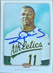 Rajai Davis Autographed 2010 Topps 206 #266