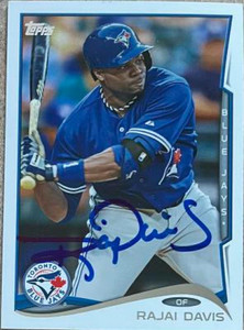 Rajai Davis Autographed 2014 Topps #165