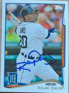 Rajai Davis Autographed 2014 Topps Update #US-207