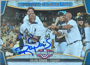 Rajai Davis Autographed 2015 Topps Opening Day - Superstar Celebrations #SC-06
