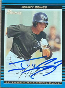 Jonny Gomes Autographed 2002 Bowman #398