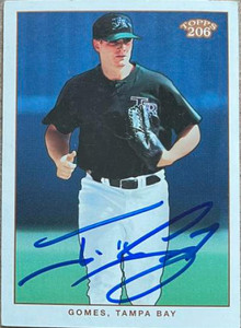 Jonny Gomes Autographed 2002 Topps 206 #274