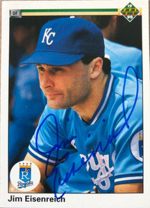 Jim Eisenreich Autographed 1990 Upper Deck #294