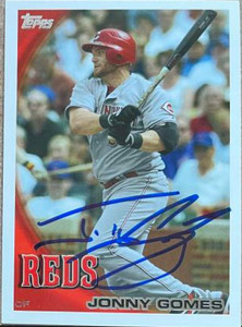 Jonny Gomes Autographed 2010 Topps Update #US-79