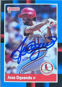 Jose Oquendo Autographed 1988 Donruss #234