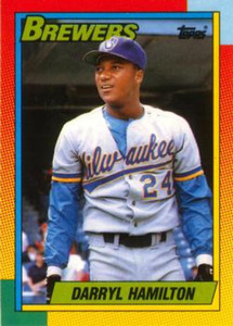 1990 Topps Traded #35T Darryl Hamilton NM-MT Milwaukee Brewers 