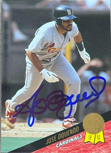Jose Oquendo Autographed 1993 Leaf #26