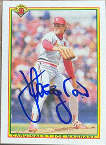 Joe Magrane Autographed 1990 Bowman #183