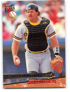 1993 Ultra #98 Mike LaValliere VG Pittsburgh Pirates 