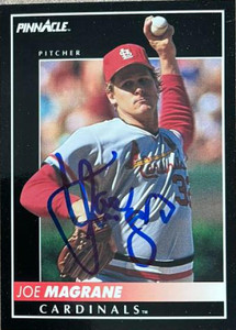 Joe Magrane Autographed 1992 Pinnacle #494