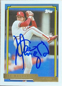 Joe Magrane Autographed 1992 Topps Gold #783