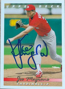 SOLD 140663 Joe Magrane Autographed 1993 Upper Deck #703