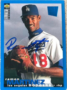 Ramon Martinez Autographed 1995 Collector's Choice SE #93