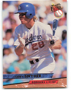 1993 Ultra #405 Cory Snyder VG Los Angeles Dodgers 